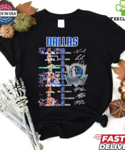 Dallas Mavericks Naji Marshall Luka Doncic Kyrie Irving signatures shirt