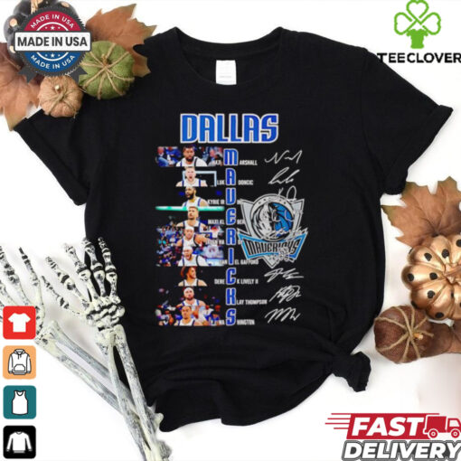 Dallas Mavericks Naji Marshall Luka Doncic Kyrie Irving signatures shirt