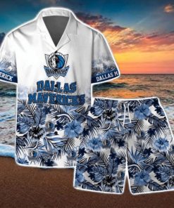 Dallas Mavericks Team Logo Pattern Basketball Season Hawaiian Shirt & Short