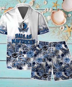 Dallas Mavericks Team Logo Pattern Basketball Season Hawaiian Shirt & Short