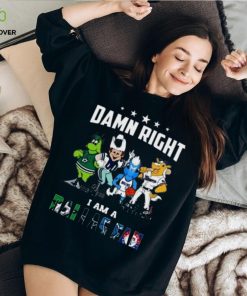 Dallas Sports Teams Mascot Damn Right I Am A Dallas Fan Win Or Lose Shirt