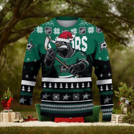 Dallas Stars Funny Ugly Christmas Sweater Angry For Men And Women Custom Name Gift Fans