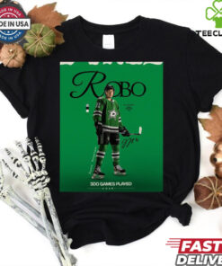 Dallas Stars Jason Robertson 300 Games Played Signature NHL Poster t shirt