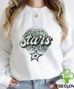 Dallas Stars Leopard Print Long Sleeve T Shirt