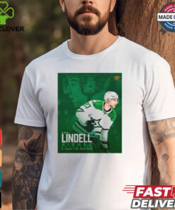 Dallas Stars NHL Esa Lindell Signed Extension 5 Year Poster t shirt