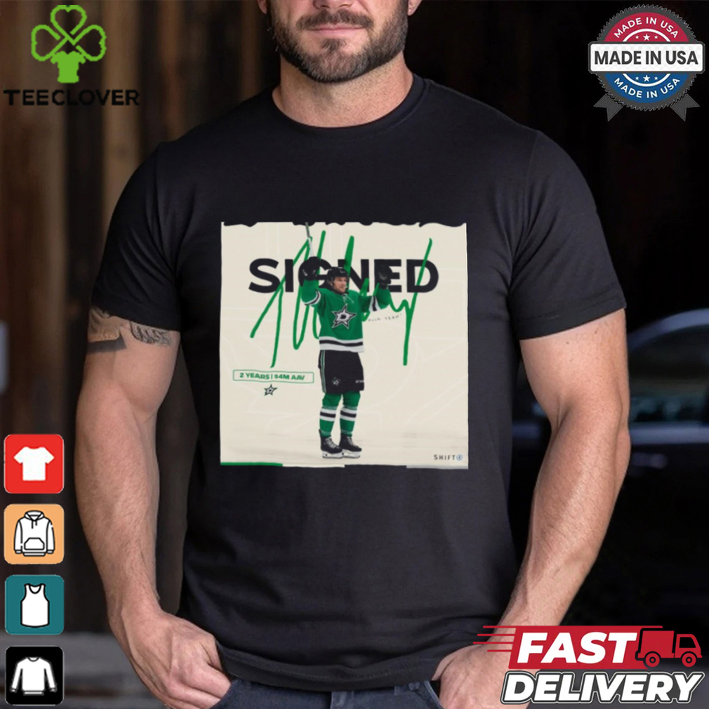 Dallas Stars NHL Signed Thomas Harley 2 Year Poster t shirt Dallas Stars NHL Signed Thomas Harley 2 Year Poster t shirt