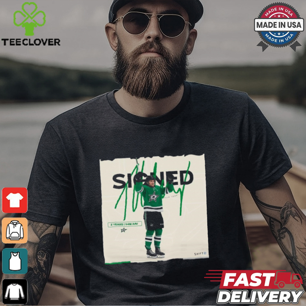 Dallas Stars NHL Signed Thomas Harley 2 Year Poster t shirt Dallas Stars NHL Signed Thomas Harley 2 Year Poster t shirt