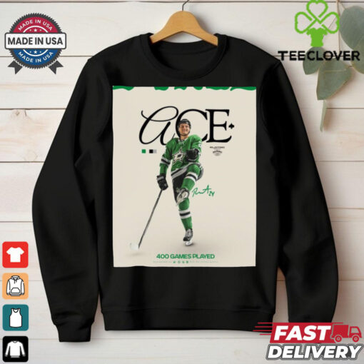Dallas Stars Roope Hintz 400 Games Played Signature NHL Poster t shirt