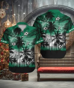 Dallas Stars Short Sleeve Button Up Tropical Hawaiian Shirt 1 Dallas Stars Short Sleeve Button Up Tropical Hawaiian Shirt