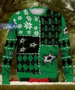 Dallas Stars Ugly Sweater Christmas, Ice Hockey NHL Sweatshirt Pattern 3D