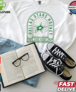 Dallas Stars Uphill Stained Glass T Shirt