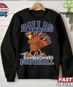Dallas Thanksgiving Football Fan Kids Colorblock Raglan shirt