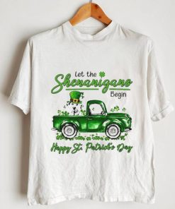 Dalmatian Dog Let The Shenanigans Begin Happy St. Patricks Day Shirt