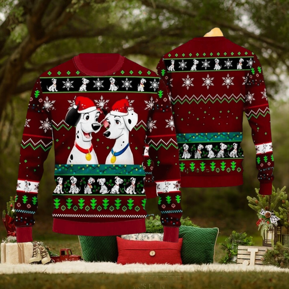 Dalmatians Dog 3D Ugly Christmas Sweater Dalmatians Dog 3D Ugly Christmas Sweater