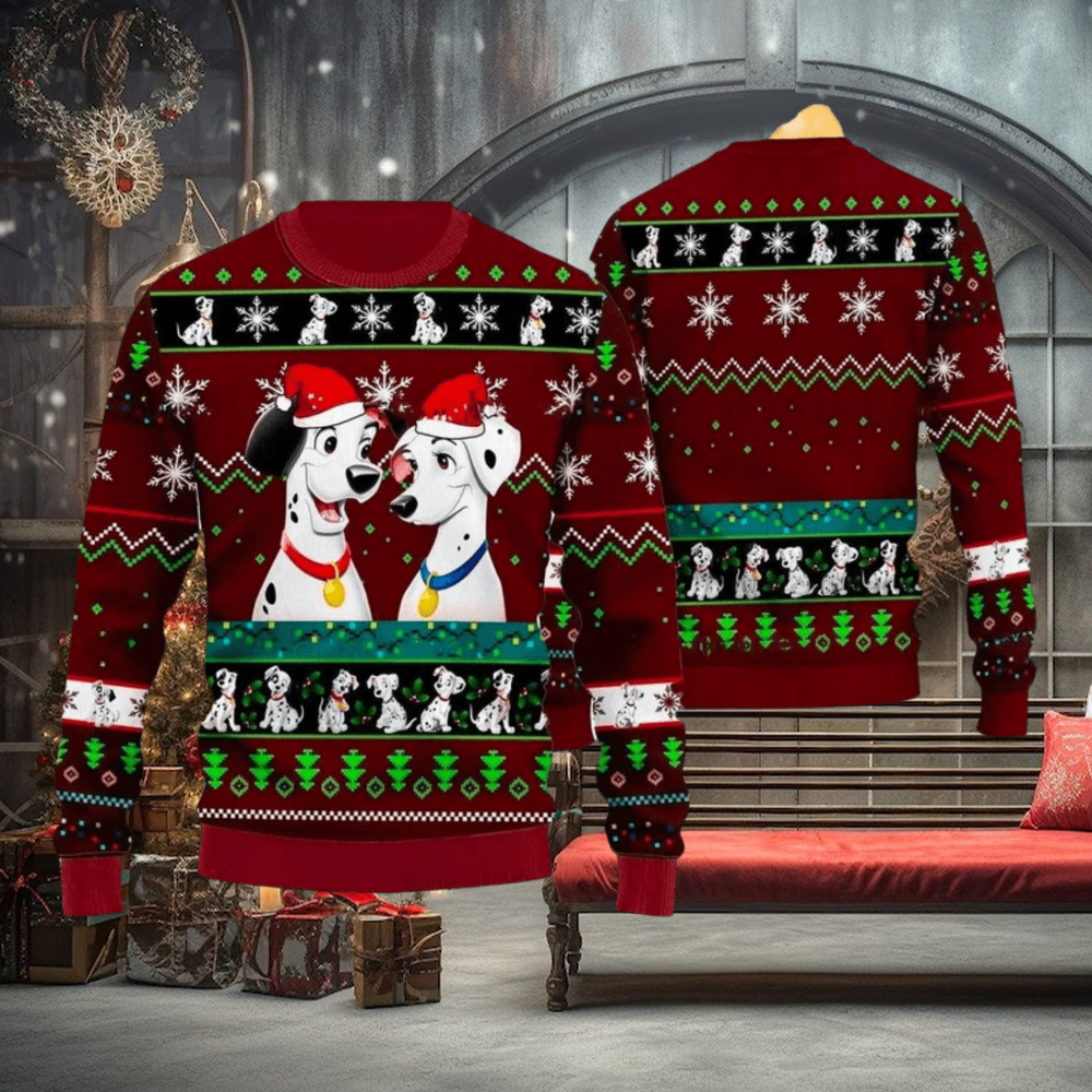 Dalmatians Dog 3D Ugly Christmas Sweater Dalmatians Dog 3D Ugly Christmas Sweater