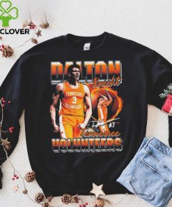 Dalton Knecht Tennessee Volunteers Number 3 Signature t shirt 1 Dalton Knecht Tennessee Volunteers Number 3 Signature t shirt