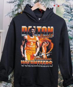 Dalton Knecht Tennessee Volunteers Number 3 Signature t shirt 4 Dalton Knecht Tennessee Volunteers Number 3 Signature t shirt