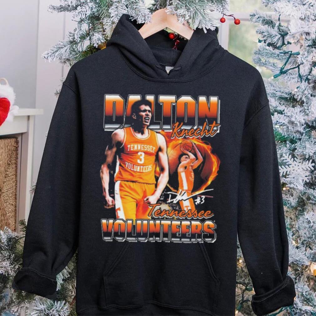 Dalton Knecht Tennessee Volunteers Number 3 Signature t shirt Dalton Knecht Tennessee Volunteers Number 3 Signature t shirt