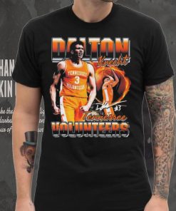 Dalton Knecht Tennessee Volunteers Number 3 Signature t shirt 5 Dalton Knecht Tennessee Volunteers Number 3 Signature t shirt