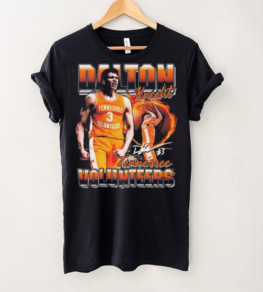 Dalton Knecht Tennessee Volunteers Number 3 Signature t shirt Dalton Knecht Tennessee Volunteers Number 3 Signature t shirt