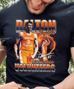 Dalton Knecht Tennessee Volunteers Number 3 Signature t shirt 7 Dalton Knecht Tennessee Volunteers Number 3 Signature t shirt