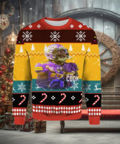 Dalvin Cook Minnesota Ugly Christmas Sweater
