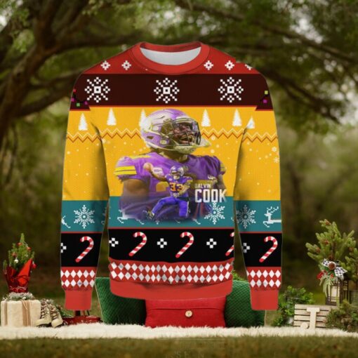 Dalvin Cook Minnesota Ugly Christmas Sweater