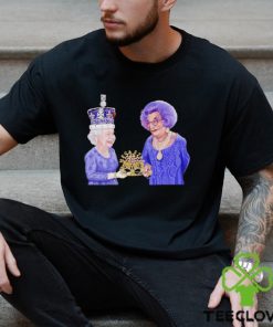 Dame Edna Everage And Queen Elizabeth Ii By James Brennan shirt