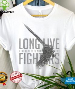 Damen Part Two Long Live The Fighters Distressed Chest Poster T Shirt