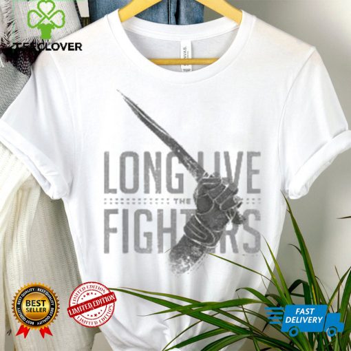 Damen Part Two Long Live The Fighters Distressed Chest Poster T Shirt