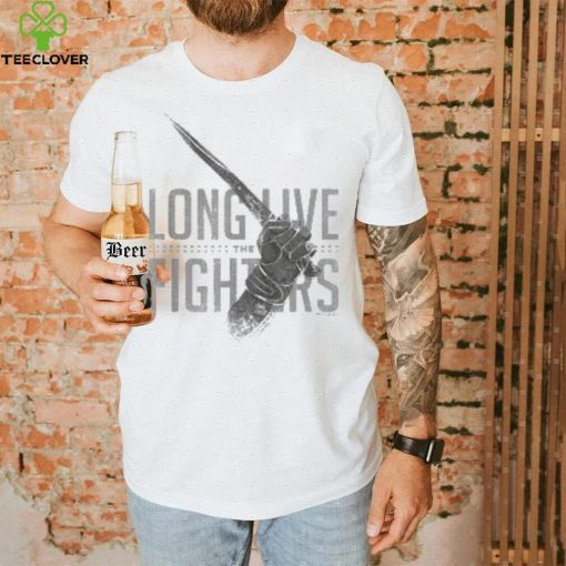 Damen Part Two Long Live The Fighters Distressed Chest Poster T Shirt