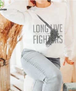 Damen Part Two Long Live The Fighters Distressed Chest Poster T Shirt