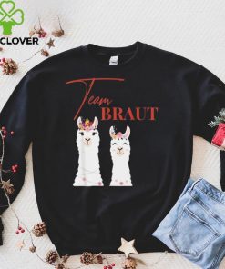 Damen Team Braut Bride Lama Alpaka Alpaca JGA Verlobung Shirt