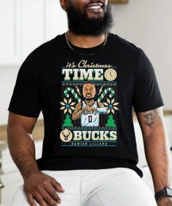 Damian Lillard Milwaukee Bucks It’s Christmas Time Shirt