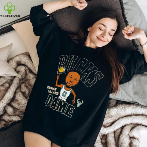 Damian Lillard Milwaukee Bucks play basketball cartoon hoodie, sweater, longsleeve, shirt v-neck, t-shirt