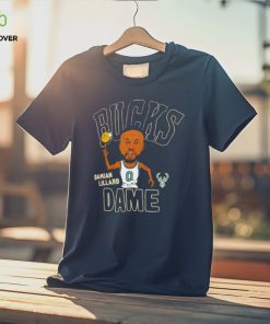 Damian Lillard Milwaukee Bucks play basketball cartoon hoodie, sweater, longsleeve, shirt v-neck, t-shirt