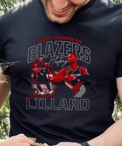 Damian Lillard Portland Trail Blazers Franchise All Time Scoring Leader shirt