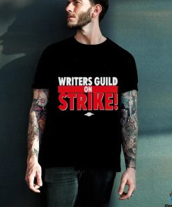 Damien Chazelle wear writers guild on strike shirt