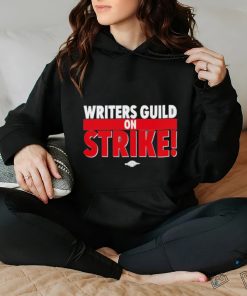 Damien Chazelle wear writers guild on strike shirt