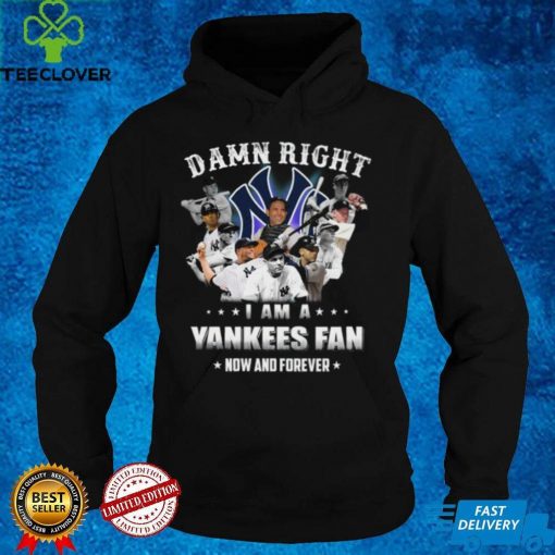 Damn right I am a New York Yankees Fan now anh forever t hoodie, sweater, longsleeve, shirt v-neck, t-shirt