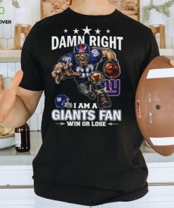 Damn right I am a Tennessee Titans Mascot Fatheads fan win or lose 2023 shirt