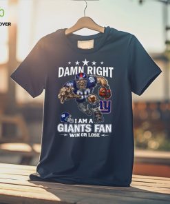 Damn right I am a Tennessee Titans Mascot Fatheads fan win or lose 2023 shirt