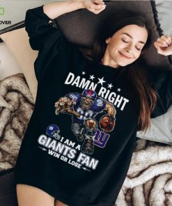 Damn right I am a Tennessee Titans Mascot Fatheads fan win or lose 2023 shirt