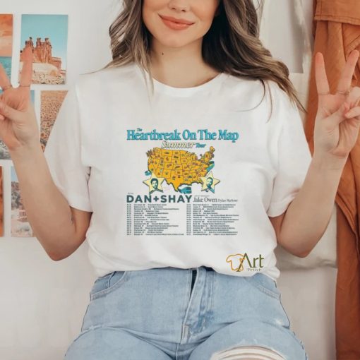 Dan And Shay Tour Heartbreak On The Map 2024 Shirts