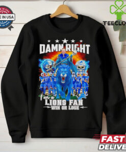 Dan Campbell riding a lion damn right I an a Lions fan win or lose shirt
