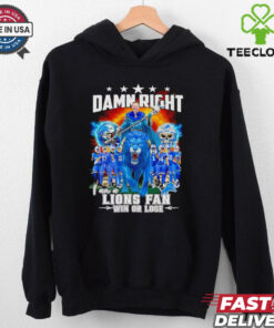 Dan Campbell riding a lion damn right I an a Lions fan win or lose shirt