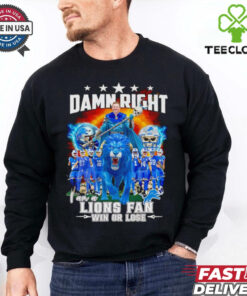 Dan Campbell riding a lion damn right I an a Lions fan win or lose shirt