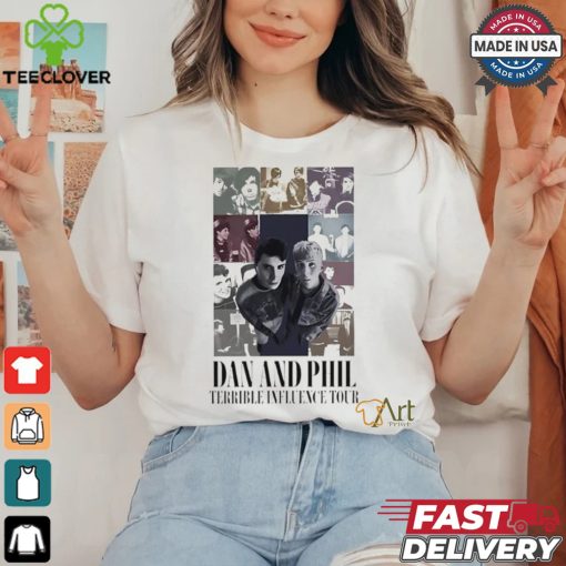 Dan and Phil Terrible Influence Tour Eras Tour Style shirt