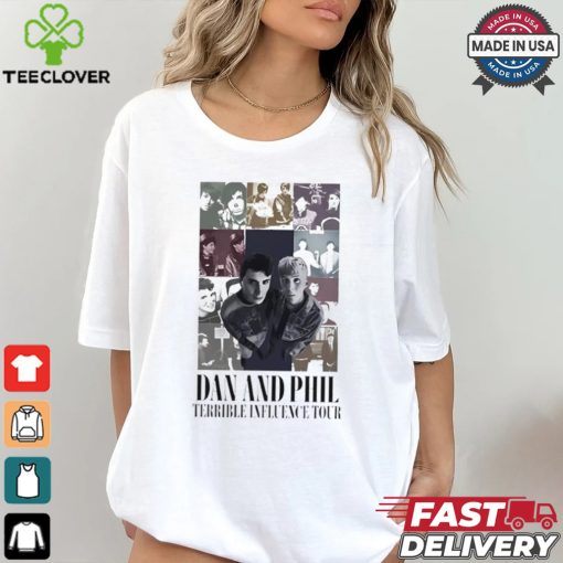 Dan and Phil Terrible Influence Tour Eras Tour Style shirt