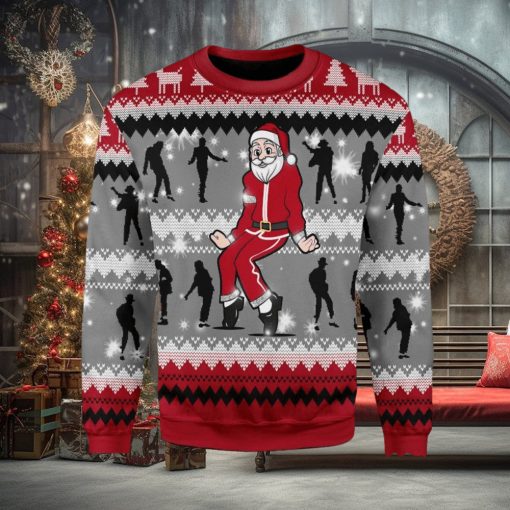 Dancing Michael Jackson Poses Ugly Xmas Wool Knitted Sweater